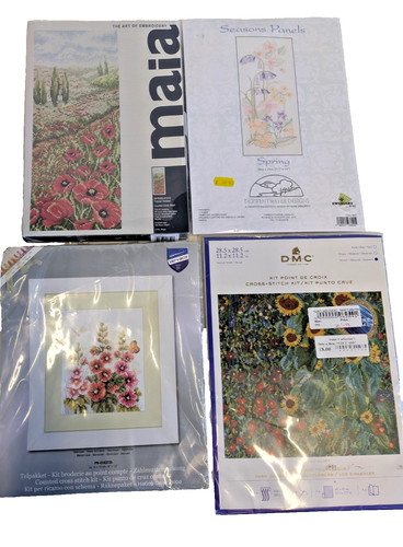 Pacchetto punto croce - , fiori